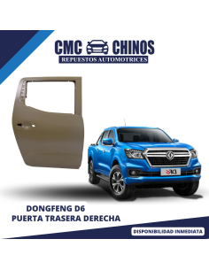 Puerta Trasera Derecha D6 2020-2023