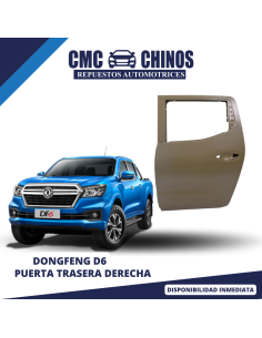 Puerta Trasera Izquierda D6 2020-2023
