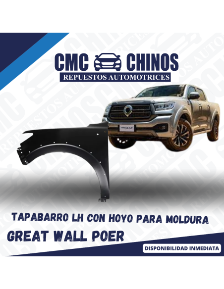 Tapabarro LH con Hoyo para Moldura POER 2020-2023 2.0