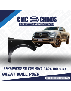 Tapabarro RH con Hoyo para Moldura POER 2020-2023 2.0