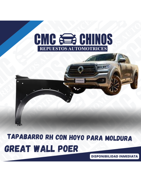 Tapabarro RH con Hoyo para Moldura POER 2020-2023 2.0