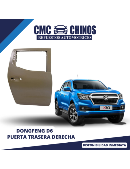 PUERTA TRASERA DERECHA DONGFENG D6 2020-2023