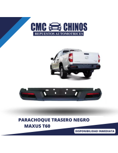 Parachoque Trasero Negro T60 2017-2023 (MODELO 2.0  - 2.8)