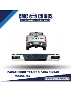 Parachoque Trasero para Pintar T60 2017-2023 (MODELO 2.0  - 2.8)