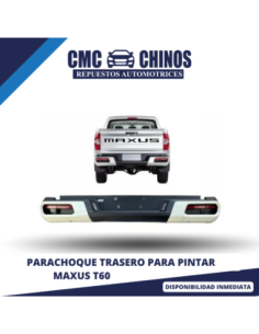 PARACHOQUE TRASERO PARA PINTAR MAXUS T60 2017-2023 (MODELO 2.0 - 2.8)